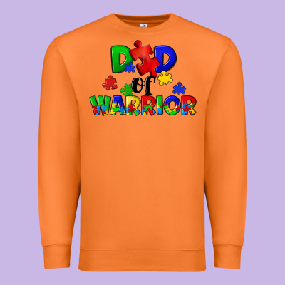Dad Of Warrior Premium Sweatshirt Designed By Cowgirlartshop