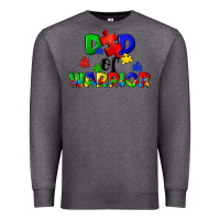 Charcoal Heather Dad of warrior Premium Sweatshirt - CowGirlArtShop
