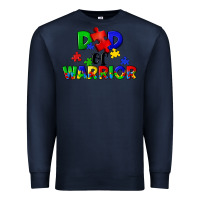 Navy Dad of warrior Premium Sweatshirt - CowGirlArtShop