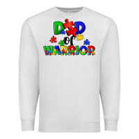 Oatmeal Heather Dad of warrior Premium Sweatshirt - CowGirlArtShop