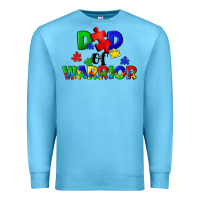Ocean Blue Dad of warrior Premium Sweatshirt - CowGirlArtShop