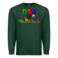 Sports Green Dad of warrior Premium Sweatshirt - CowGirlArtShop