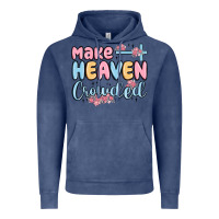 Vintage Denim make heaven crowded Vintage Hoodie - MaliasSmallBusiness