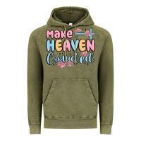 Vintage Olive make heaven crowded Vintage Hoodie - MaliasSmallBusiness
