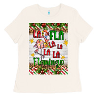Bone christmas fla la la la la la flamingo air freshener Ladies Tee - Artiststas