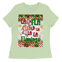 Matcha christmas fla la la la la la flamingo air freshener Ladies Tee - Artiststas