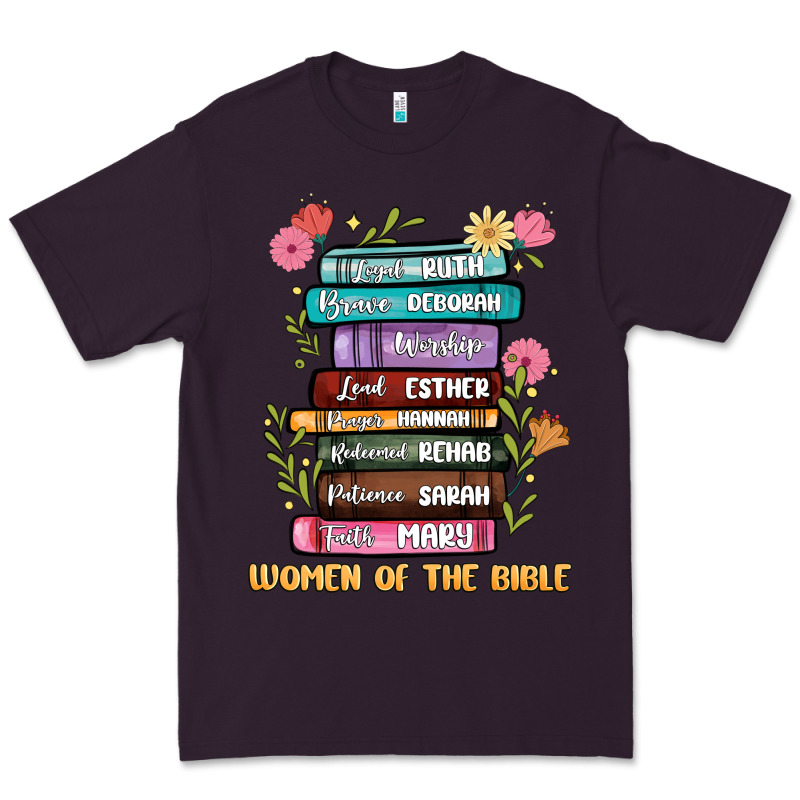 The Original Women Of The Bible Books Full Color Premium Tee by JahusDesignShop | Teevron
