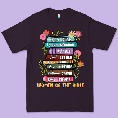 The Original Women Of The Bible Books Full Color Premium Tee Designed By Jahusdesignshop