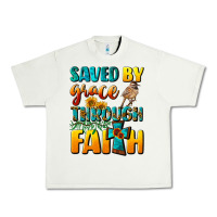 Pistachio saved by grace through faith Urban Heavy Tee - NancyCooperArtShop