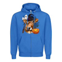 True Royal Boo Heifer Cow Halloween Zipper Hoodie - texasbilliewilder