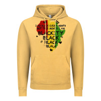 Vintage Mustard black black blackity Vintage Hoodie - MaliasSmallBusiness
