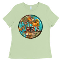 Matcha hello pumpkin earrings Ladies Tee - BundleAndBundleShop