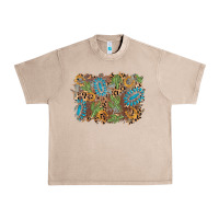French Oak horseshoe leopard gemstone cactus background Urban Heavy Tee - AdoDesignShop