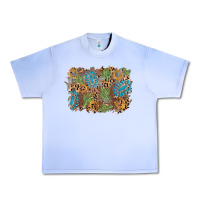 Grape Ice horseshoe leopard gemstone cactus background Urban Heavy Tee - AdoDesignShop