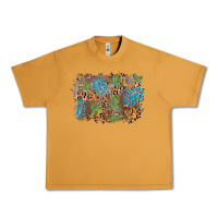 Peanut Butter horseshoe leopard gemstone cactus background Urban Heavy Tee - AdoDesignShop