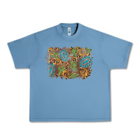 Pebble Blue horseshoe leopard gemstone cactus background Urban Heavy Tee - AdoDesignShop