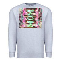 Heather Grey Mom leopard Premium Sweatshirt - CowGirlArtShop
