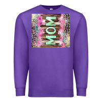 Purple Mom leopard Premium Sweatshirt - CowGirlArtShop