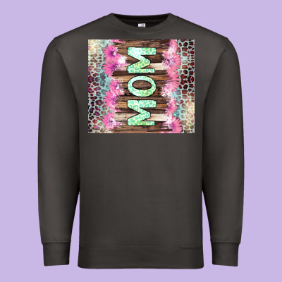 Mom Leopard Premium Sweatshirt Designed By Cowgirlartshop
