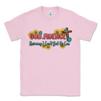 Bubblegum Pink god fidence Classic Tee - MaliasSmallBusiness