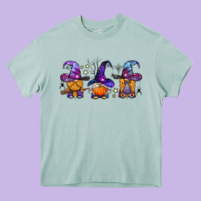 Witch Gnomes Halloween Heavy Core Tee Designed By Bundleandbundleshop