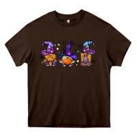 Chocolate Brown witch gnomes Halloween Heavy Core Tee - BundleAndBundleShop