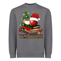 Storm Teacher With Christmas Tree Heavyweight Sweatshirt - BundleAndBundleShop