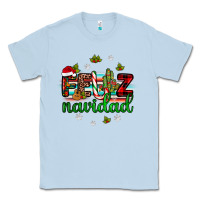 Dusty Blue feliz navidad Classic Tee - JahusDesignShop