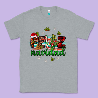 Feliz Navidad Classic Tee Designed By Jahusdesignshop