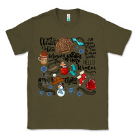 Army Green winter festive essentials Classic Tee - CowhideDigitalArt