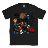 Black winter festive essentials Classic Tee - CowhideDigitalArt