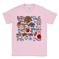 Bubblegum Pink winter festive essentials Classic Tee - CowhideDigitalArt
