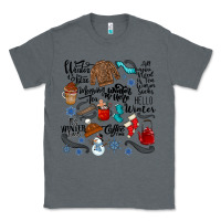 Charcoal Heather winter festive essentials Classic Tee - CowhideDigitalArt
