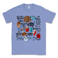 Colony Blue winter festive essentials Classic Tee - CowhideDigitalArt