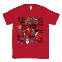 Red winter festive essentials Classic Tee - CowhideDigitalArt