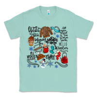 Seafoam winter festive essentials Classic Tee - CowhideDigitalArt