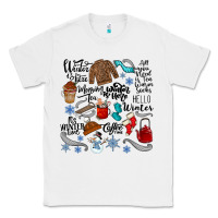 White winter festive essentials Classic Tee - CowhideDigitalArt