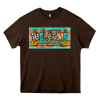 Chocolate Brown Welcome Fall Heavy Core Tee - Artiststas