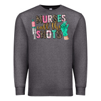 Charcoal Heather nurses call the shots Premium Sweatshirt - CowGirlArtShop