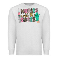 Oatmeal Heather nurses call the shots Premium Sweatshirt - CowGirlArtShop