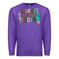 Purple nurses call the shots Premium Sweatshirt - CowGirlArtShop