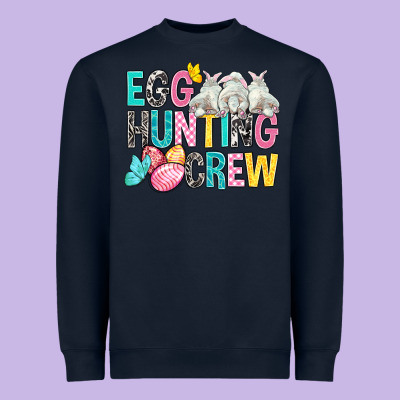 Egg Hunting Crew Easter Heavyweight Sweatshirt Designed By Bundleandbundleshop