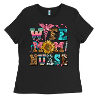 Black wife mom nurse Ladies Tee - AdoDesignShop