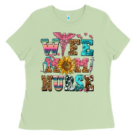 Matcha wife mom nurse Ladies Tee - AdoDesignShop