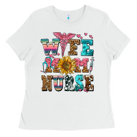 White wife mom nurse Ladies Tee - AdoDesignShop