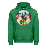 Emerald Christmas snowman Urban Hoodie - FaDigitalArtStudio