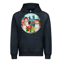 Navy Christmas snowman Urban Hoodie - FaDigitalArtStudio