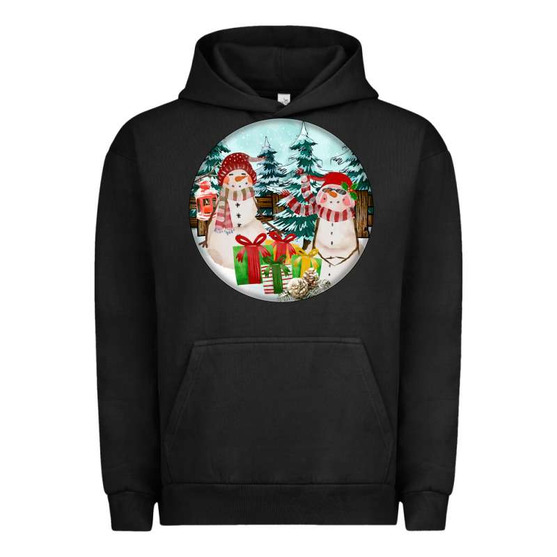 Christmas Snowman Urban Hoodie by FaDigitalArtStudio | Teevron