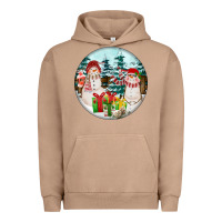 Pigment Burro Christmas snowman Urban Hoodie - FaDigitalArtStudio