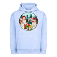 Pigment Grape Ice Christmas snowman Urban Hoodie - FaDigitalArtStudio